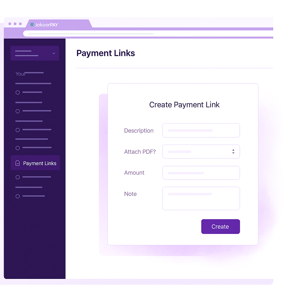 Jokoor Pay Payment Link UI